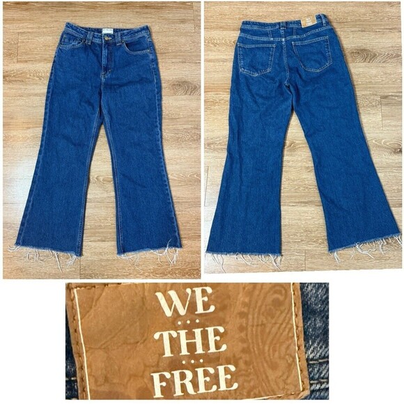 Free People Denim - We The Free Jeans Womens 28 Dark Indigo Curvy High Rise Vintage cut Free People